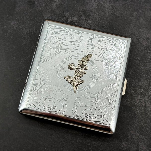 Apple Blossom Cigarette Case | Floral Card Holder