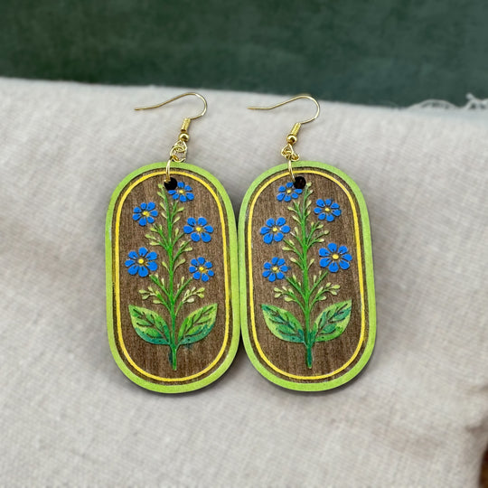 Indigo Wildflower Earrings