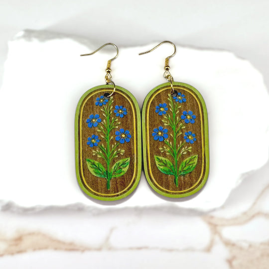 Indigo Wildflower Earrings