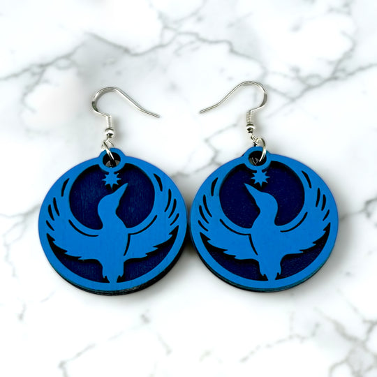 Minnesota Resist Small Loon Earrings