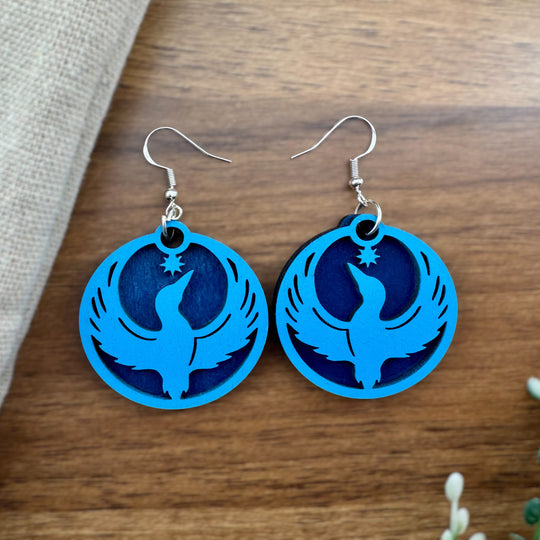 Minnesota Resist Small Loon Earrings
