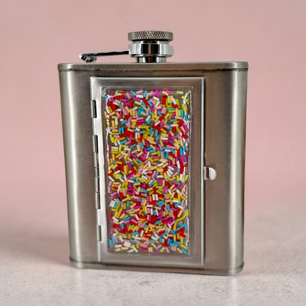 Sugar Rush Flask with Hidden Compartment