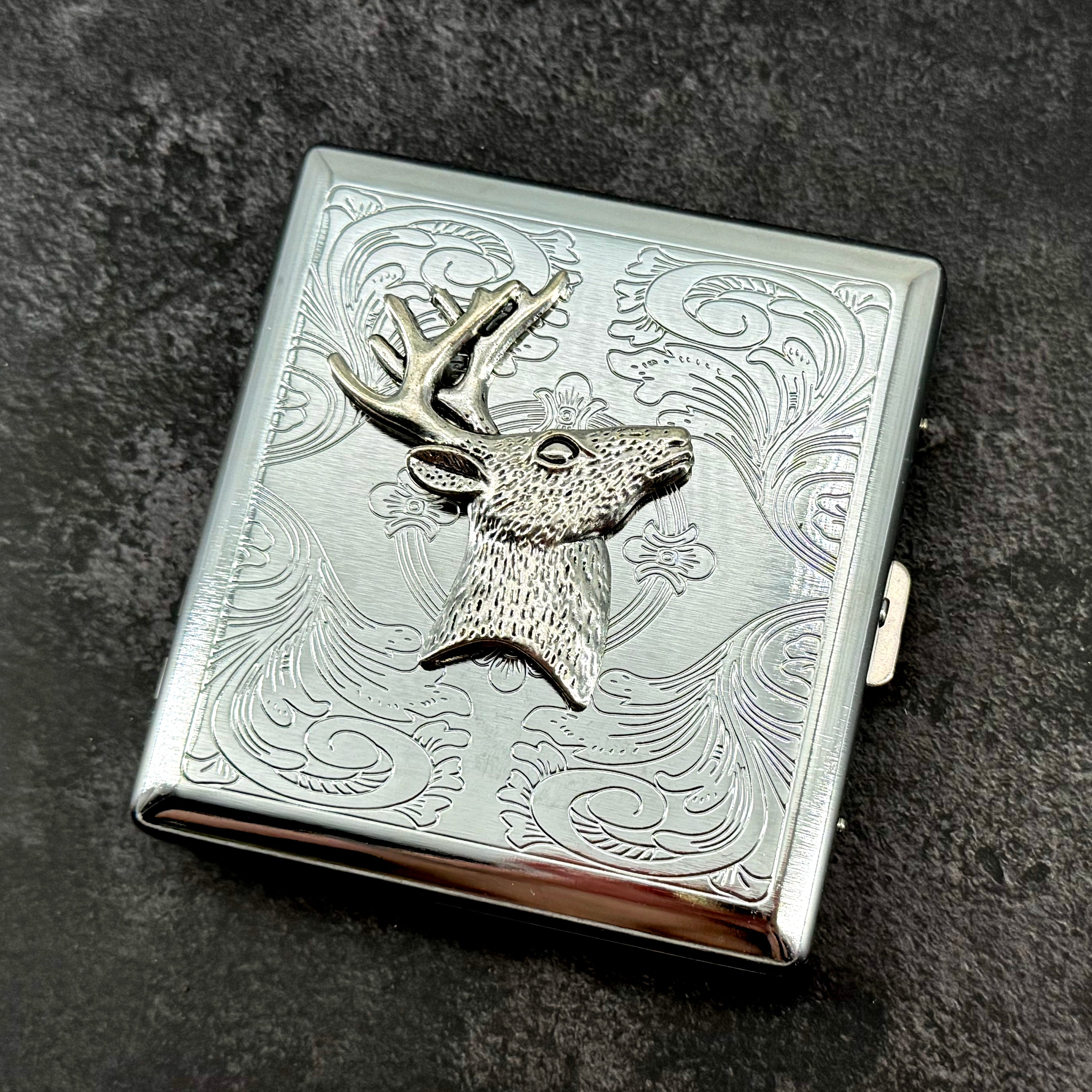 Rustic deer card holder for cigarettes and everyday carry