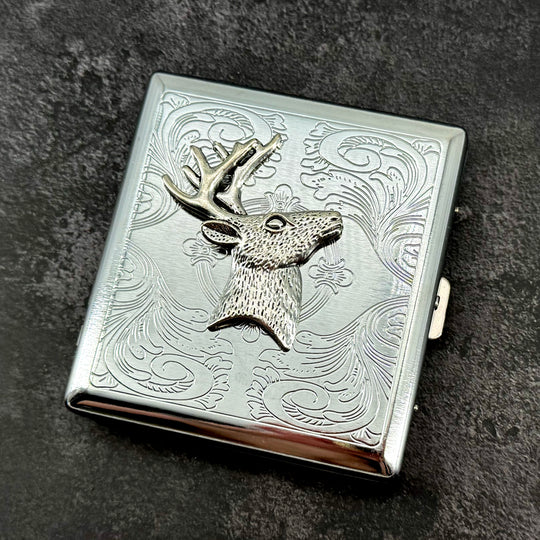 Rustic deer card holder for cigarettes and everyday carry